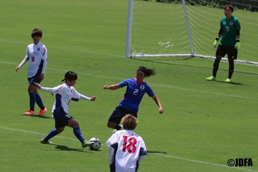 デフサッカー女子日本代表の試合中の画像1