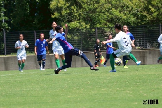 デフサッカー女子日本代表の試合中の画像2