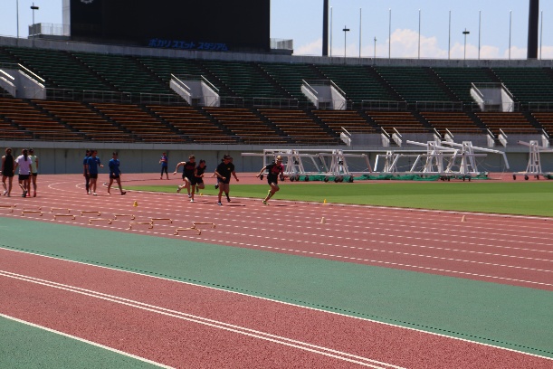 甲南大学女子陸上競技部の合宿中の画像1