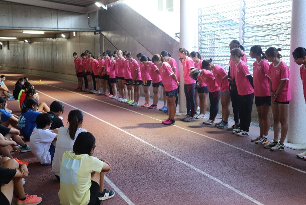 甲南大学女子陸上競技部の合宿中の画像2